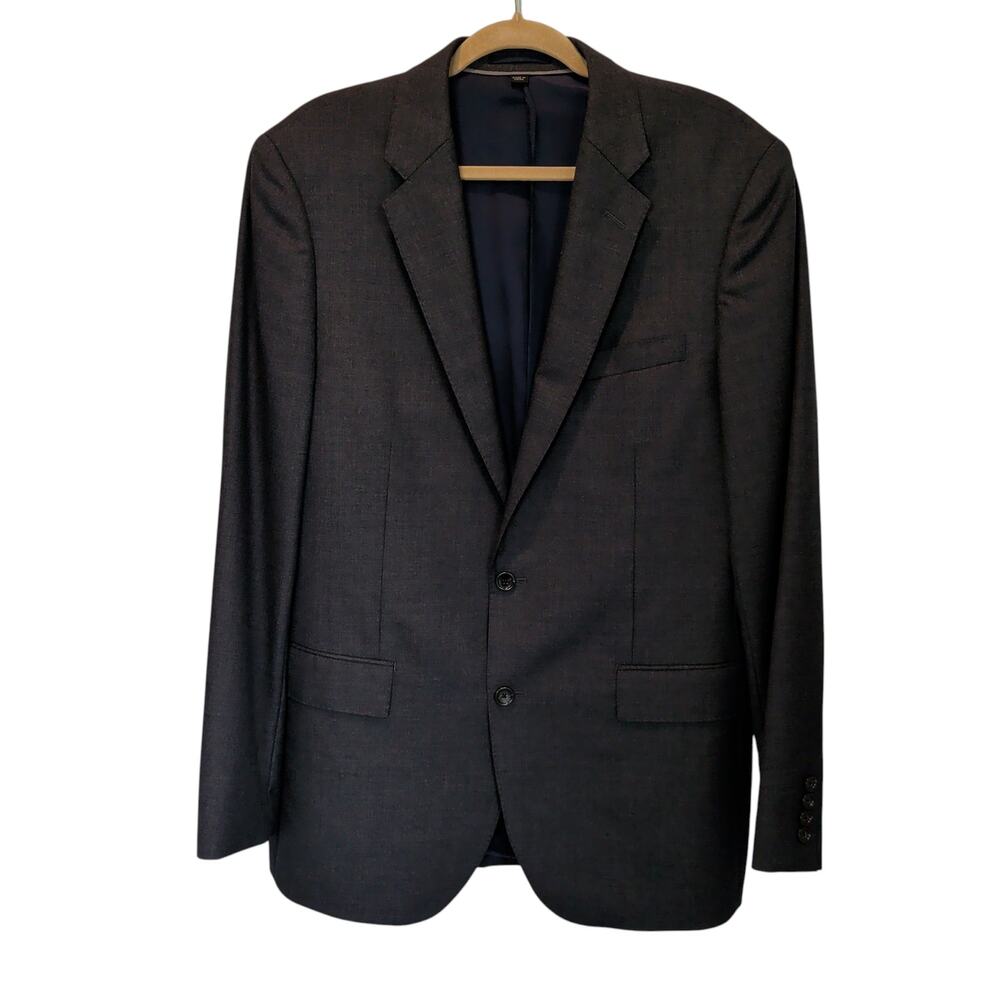 J. Crew Men's Sz 42L Grey Ludlow Slim Blazer 100% Wool American Woolen Company